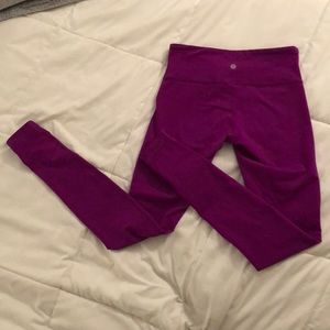 LULULEMON deep purple full length Zone In Tight